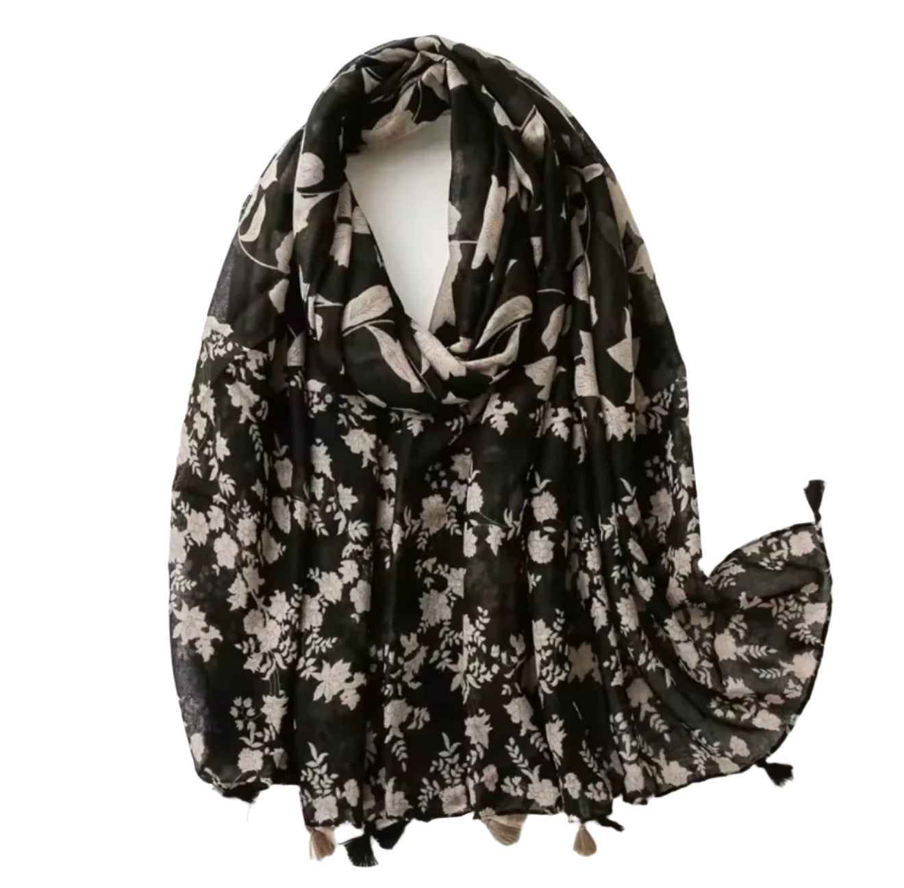 Printed Tassel Hijabs - 3 (Multiple Designs)