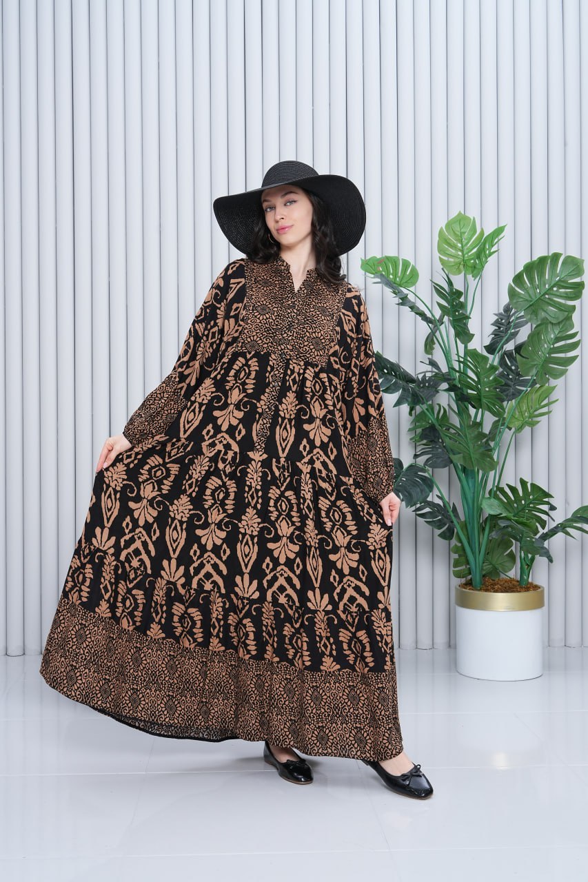 Almond Print Summer Dress