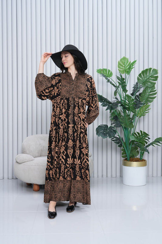 Almond Print Summer Dress