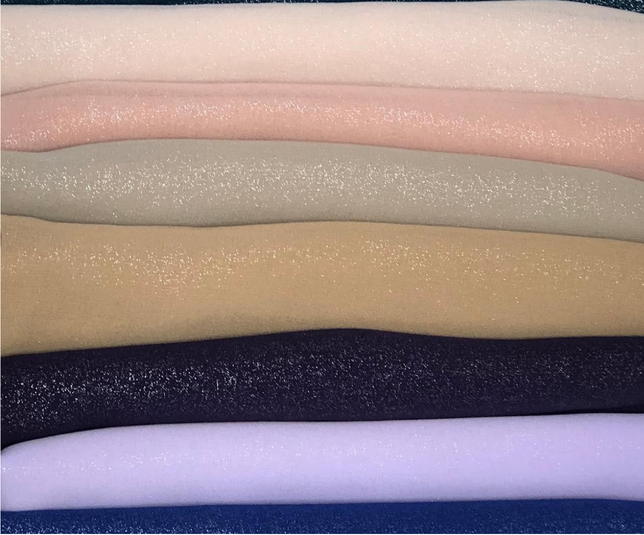 Shimmery Solid Chiffon Hijabs + - Chaddors