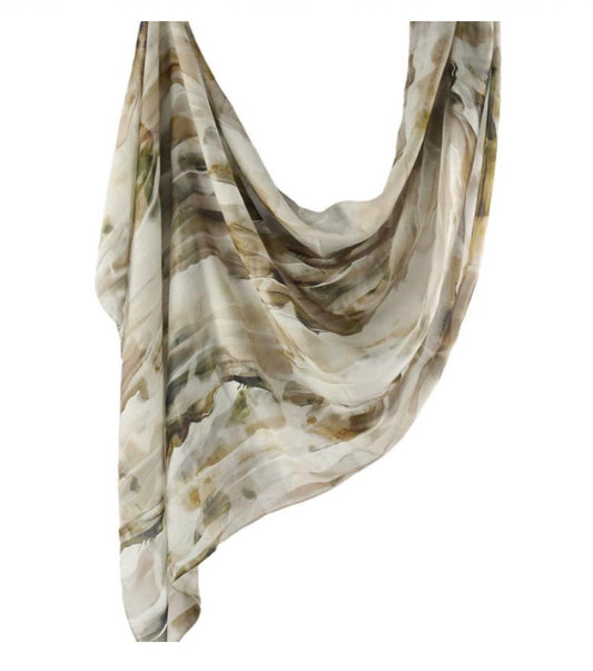 Olive Veins Modal Viscose Hijab - Chaddors