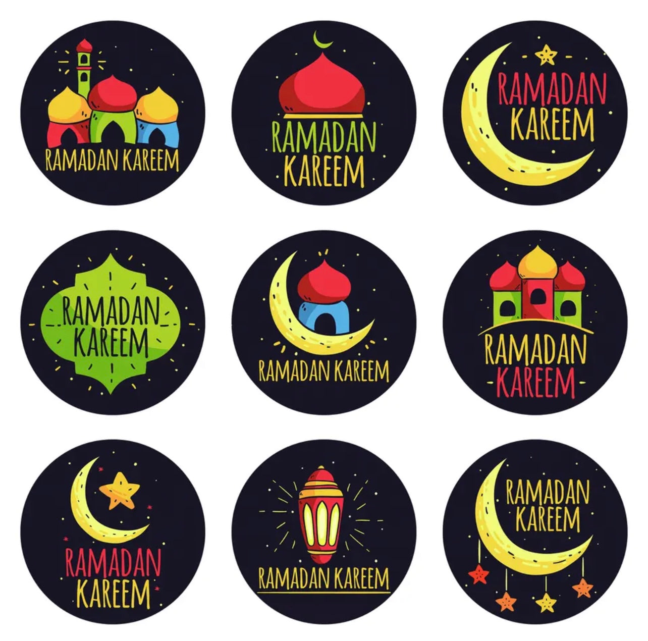 Ramadan Kareem Stickers - Chaddors
