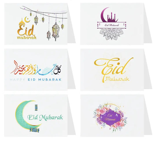Eid Mubarak Cards Set