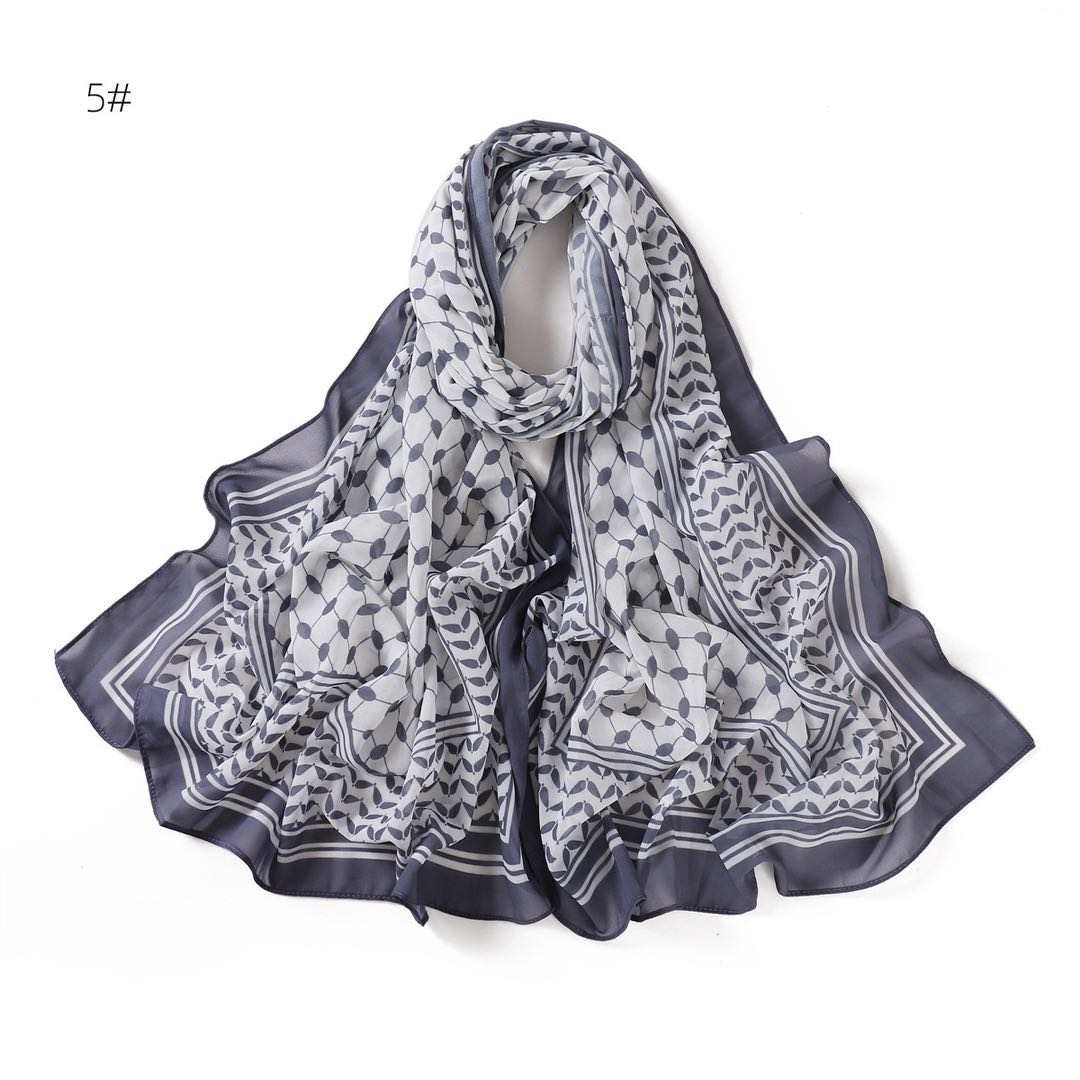 Chiffon Keffiyeh Hijab + - Chaddors