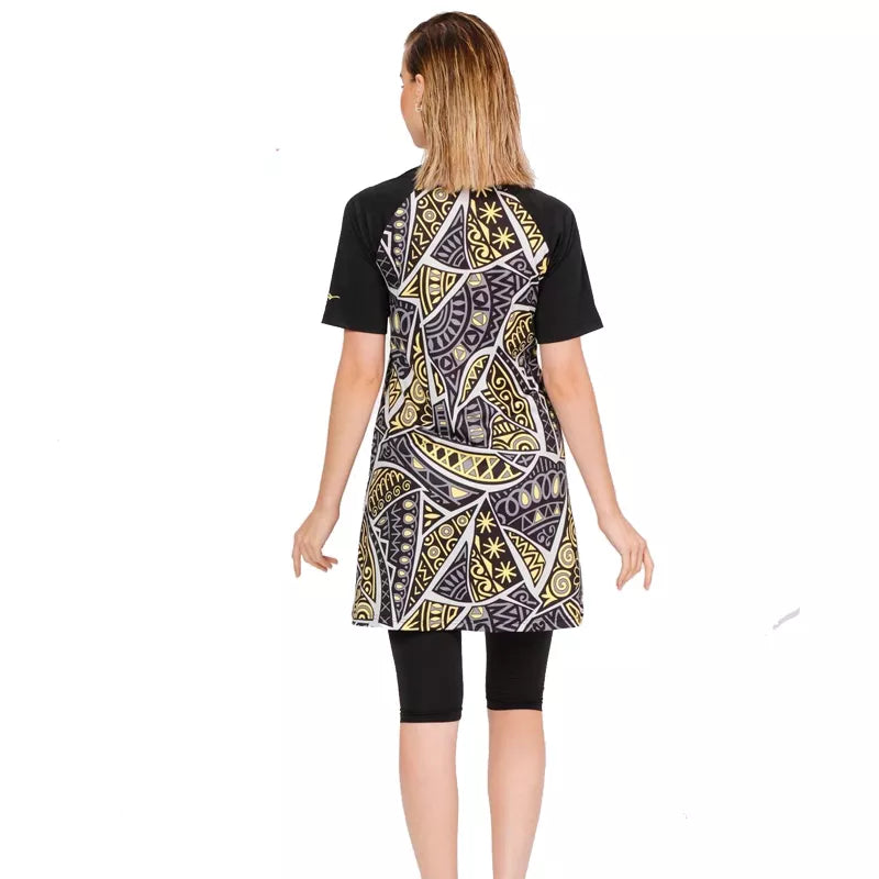 Black Design Two Piece Swimsuit - Chaddors