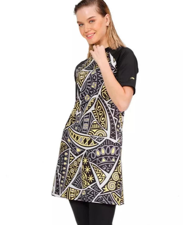 Black Design Two Piece Swimsuit - Chaddors