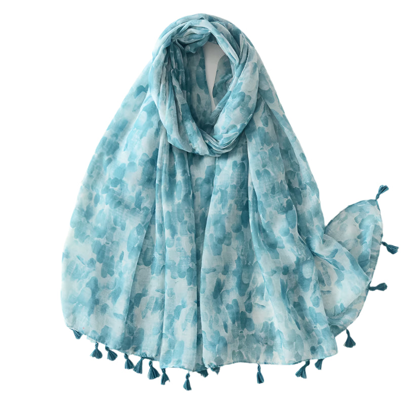 Printed Tassel Hijabs - 2 (Multiple Designs)