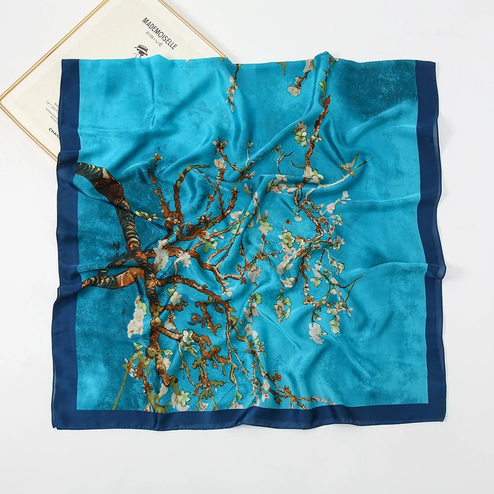 Turquoise Floral Hijab