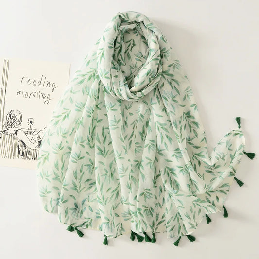 Printed Tassel Hijabs - 2 (Multiple Designs)