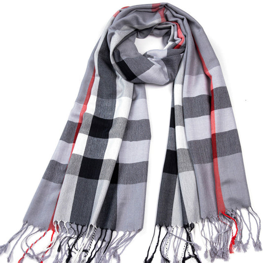 Gray Burbs Scarf