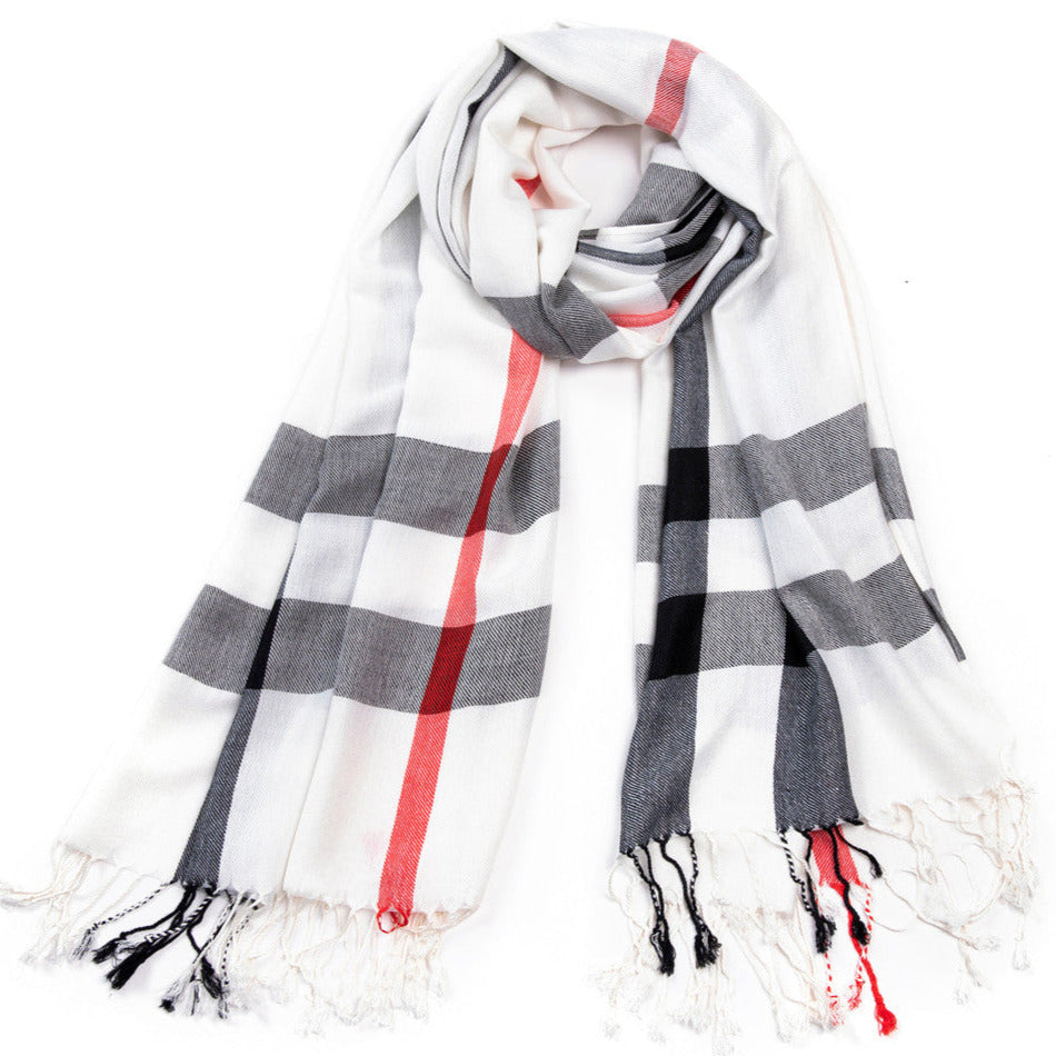 White Burbs Scarf - Chaddors