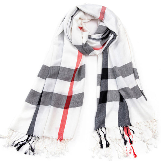 White Burbs Scarf - Chaddors