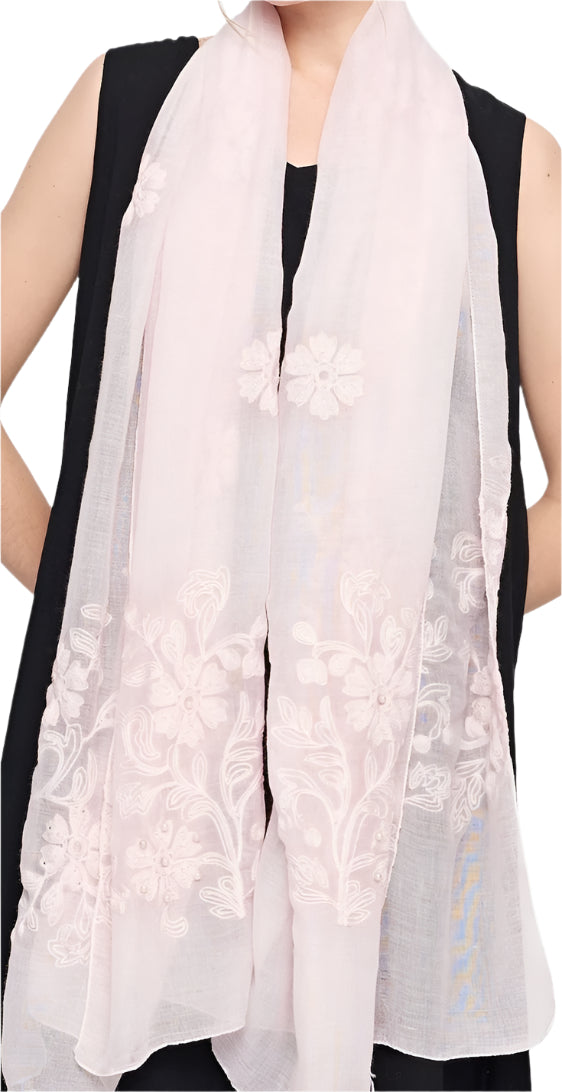 Self Embroidered Hijab + - Chaddors