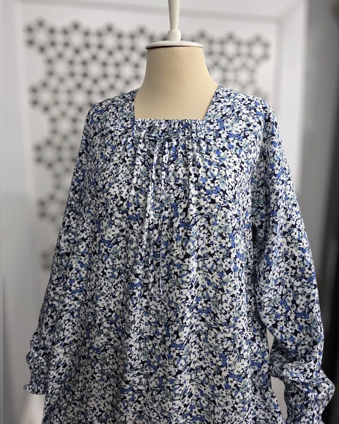 Printed A-Line Dress