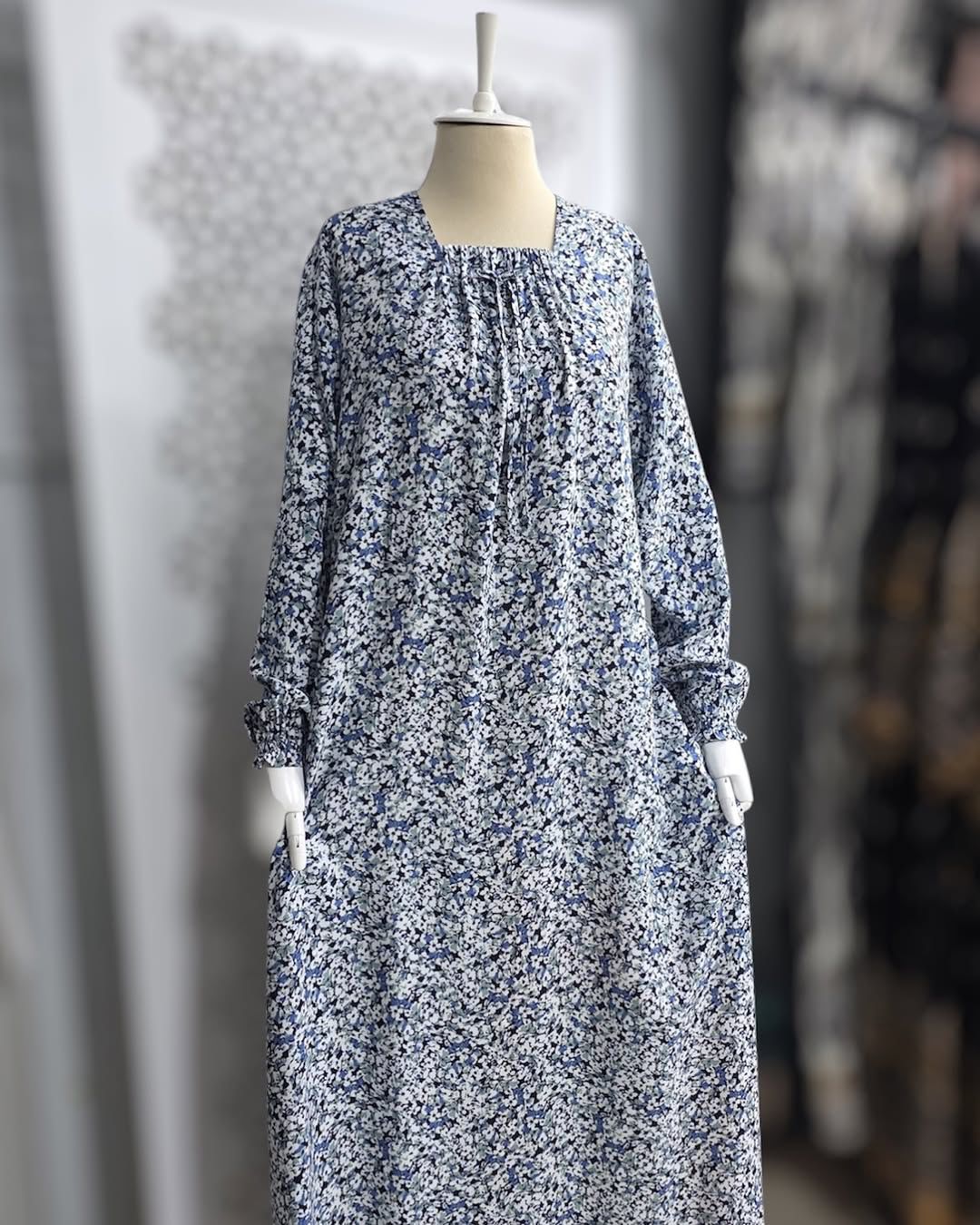 Printed A-Line Dress