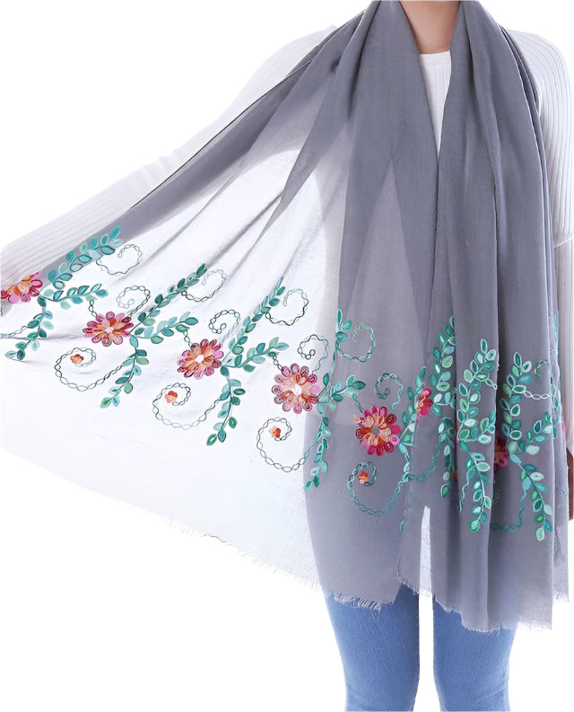 Multi Embroidery Hijab + - Chaddors