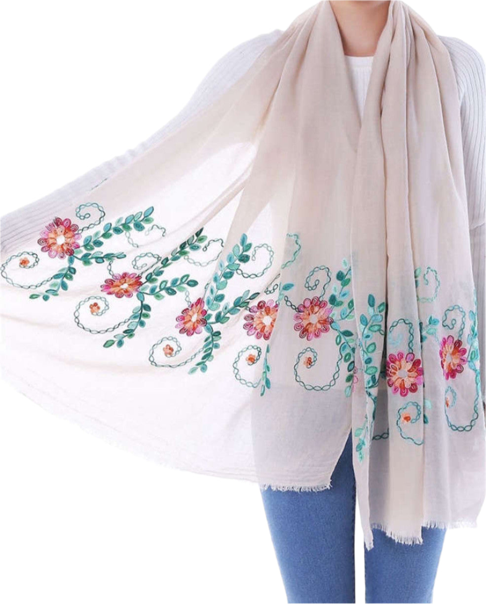 Multi Embroidery Hijab + - Chaddors