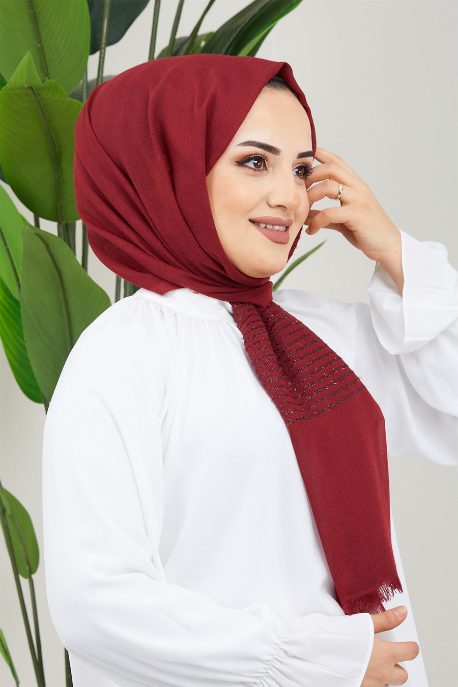 Glitter Lines Turkish Hijab +