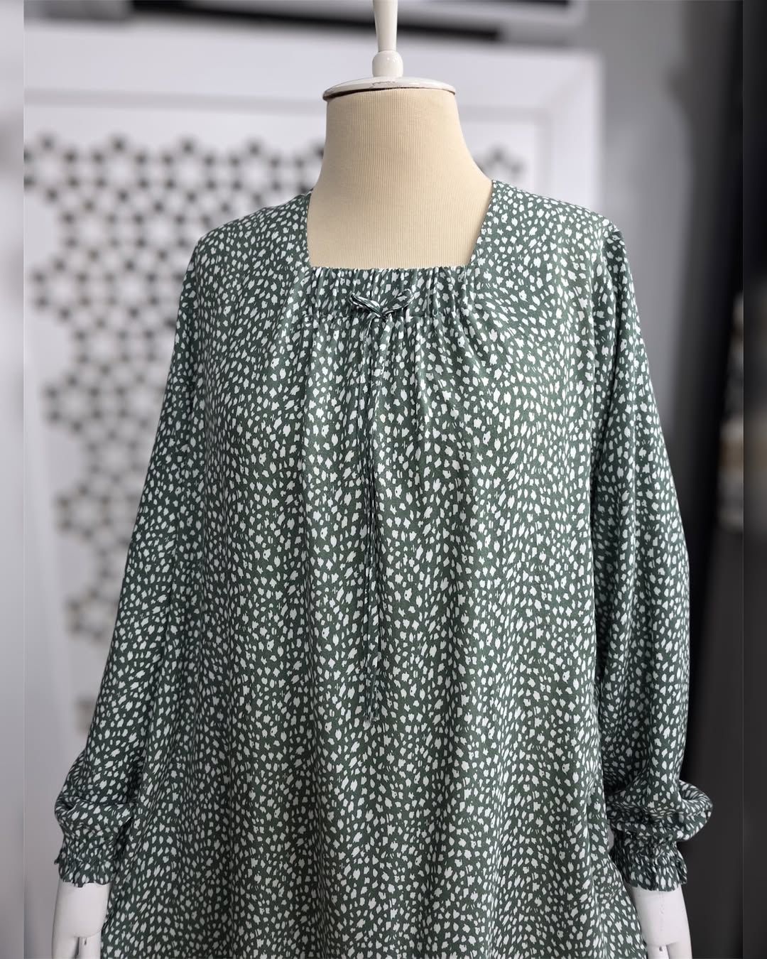 Printed A-Line Dress