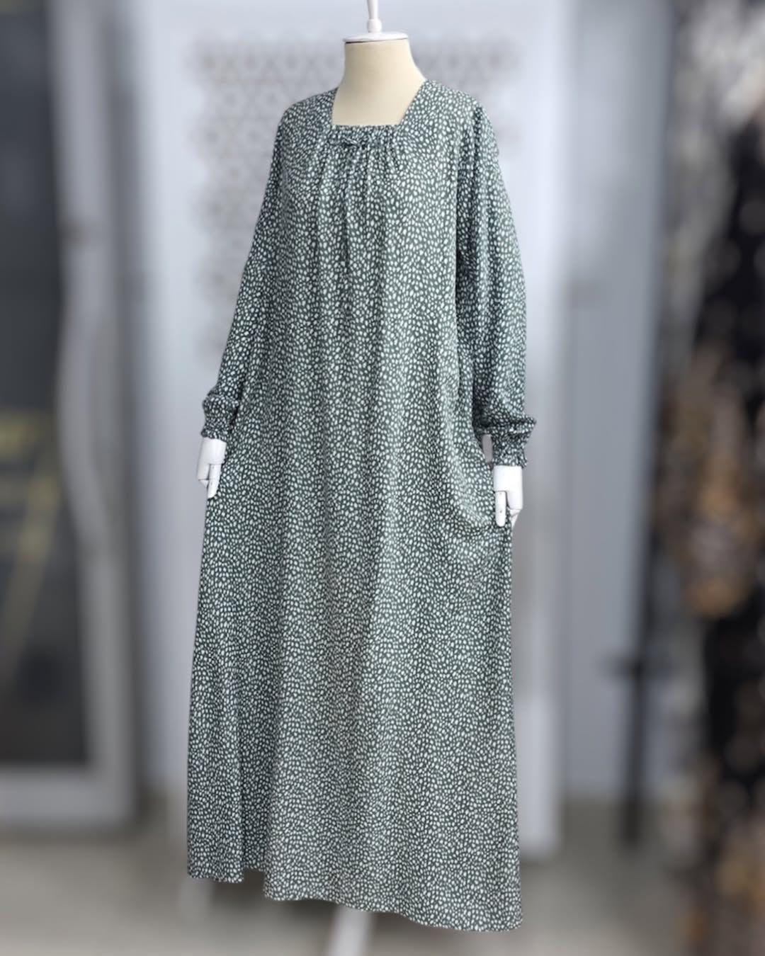 Printed A-Line Dress