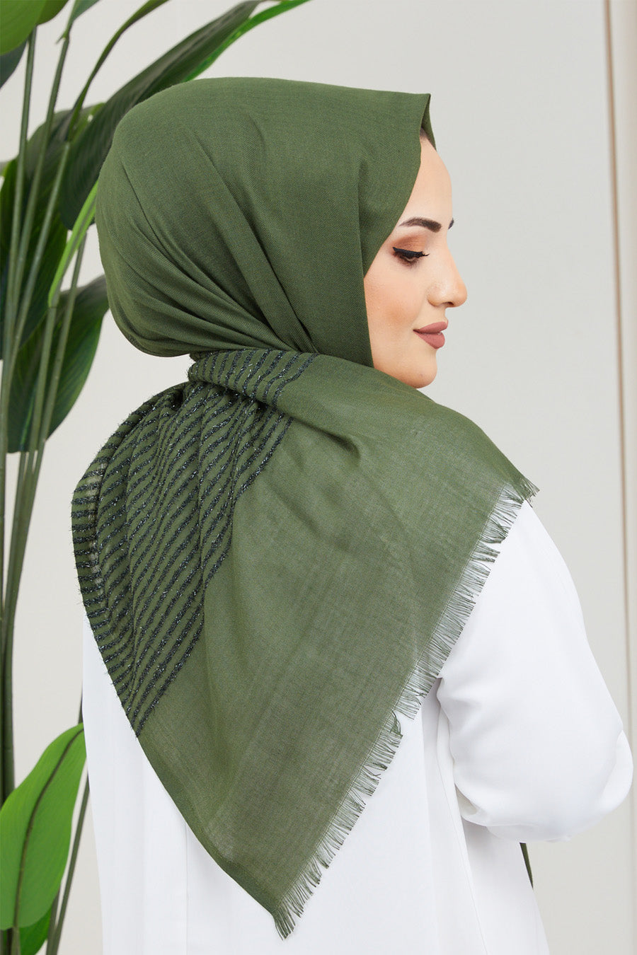 Glitter Lines Turkish Hijab +