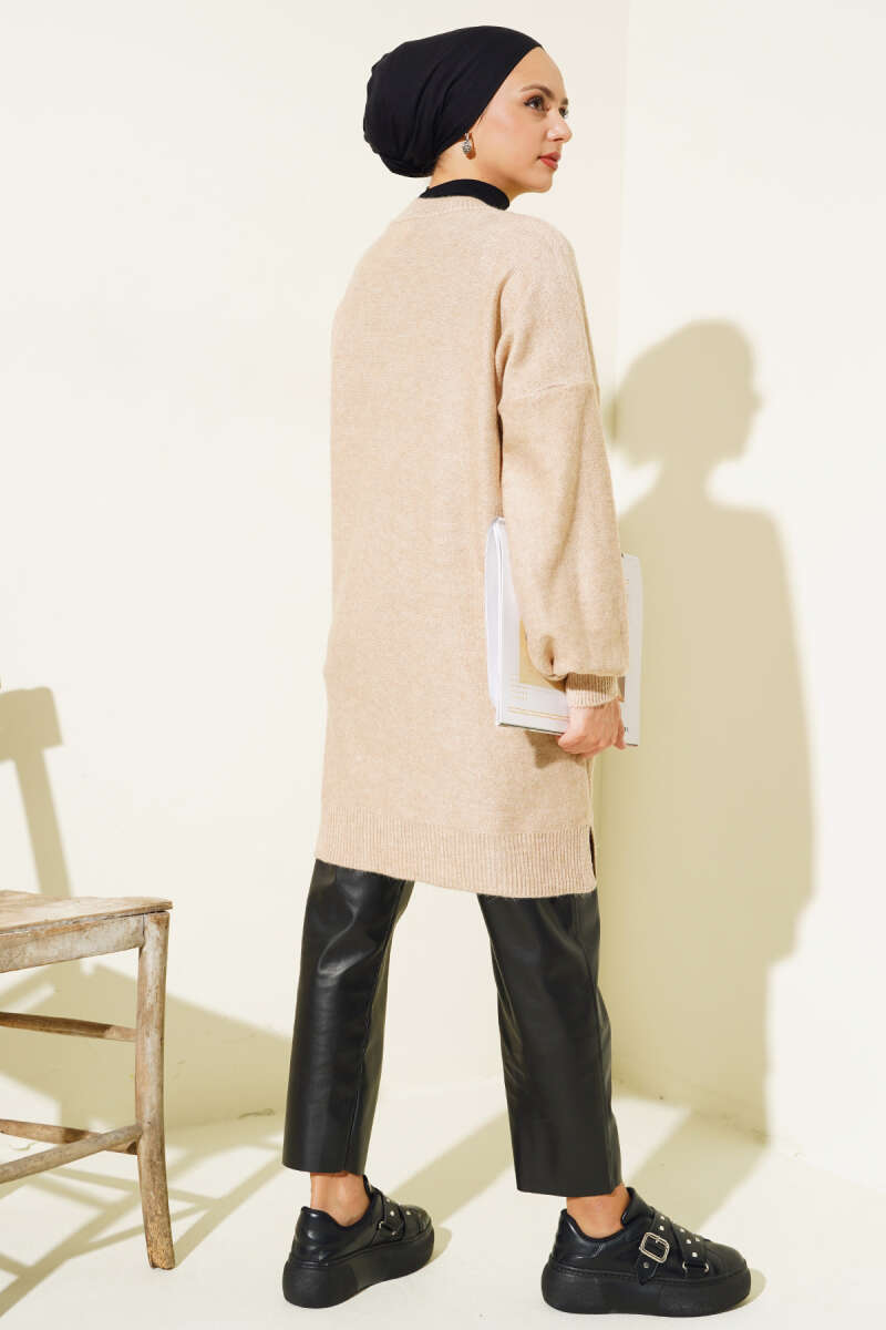 Embossed Tunic Sweater - Chaddors