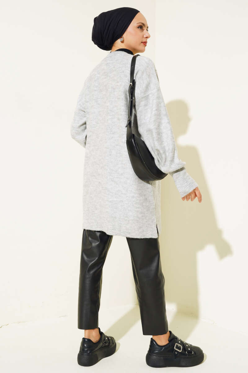 Embossed Tunic Sweater - Chaddors