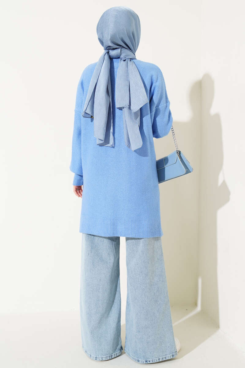 Embossed Tunic Sweater - Chaddors