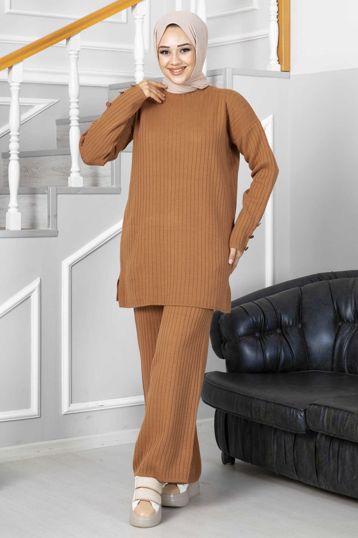 Bronze Double Knitted Design Co-ord - Chaddors