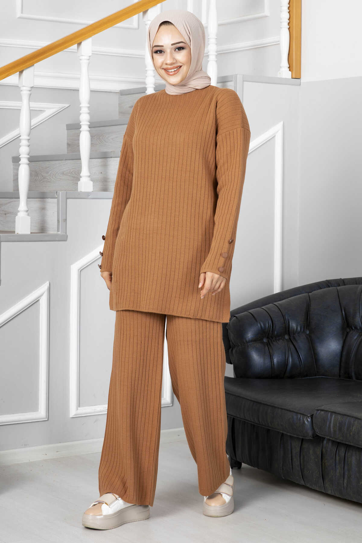 Bronze Double Knitted Design Co-ord - Chaddors