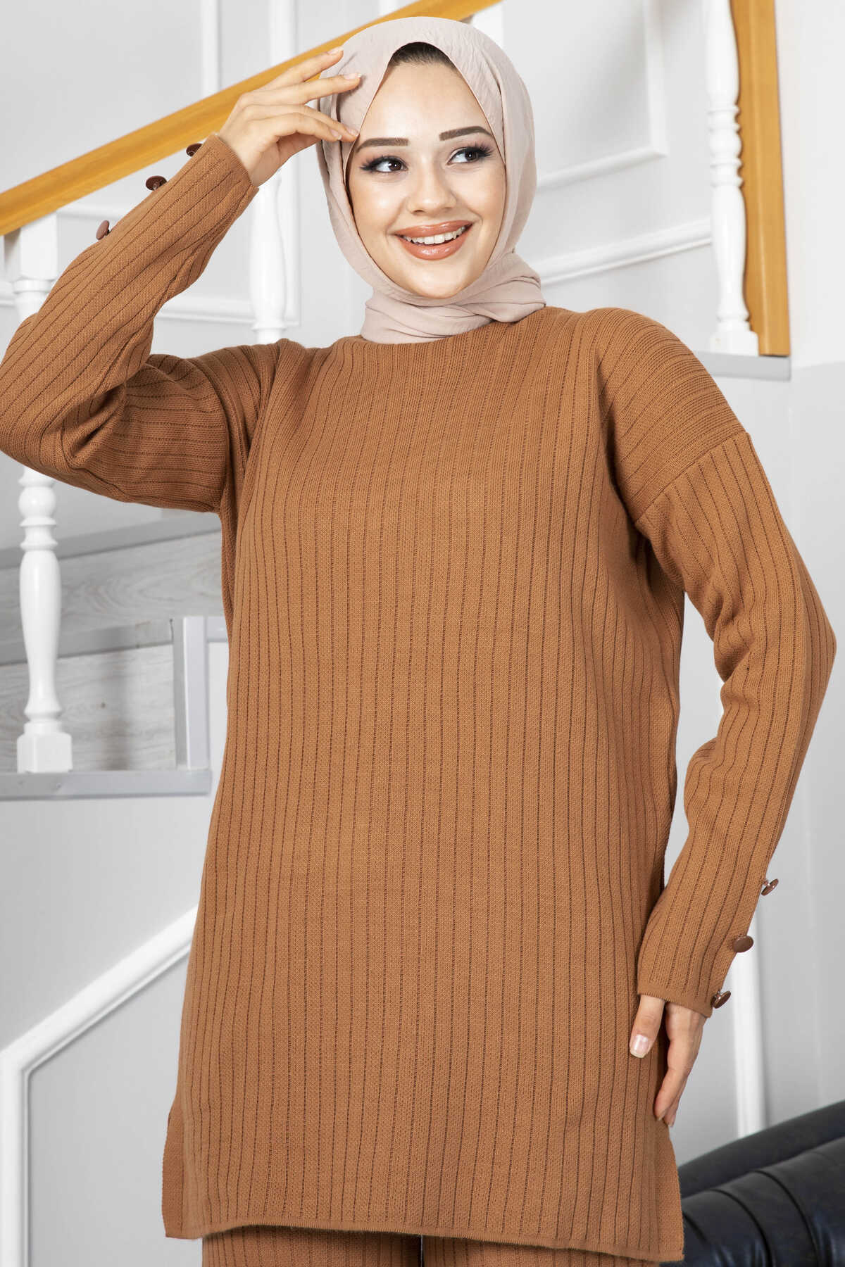 Bronze Double Knitted Design Co-ord - Chaddors