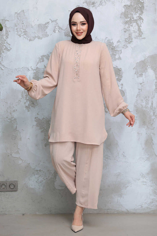Modest Beige Dual Set