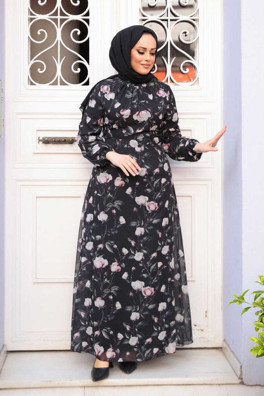 Blossom Veil Dress - Chaddors
