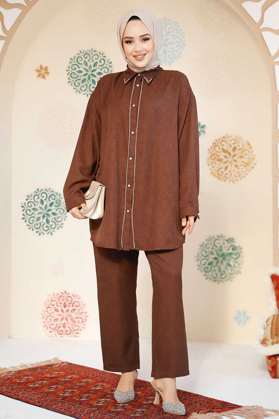Brown 2 Piece Turkish Suit
