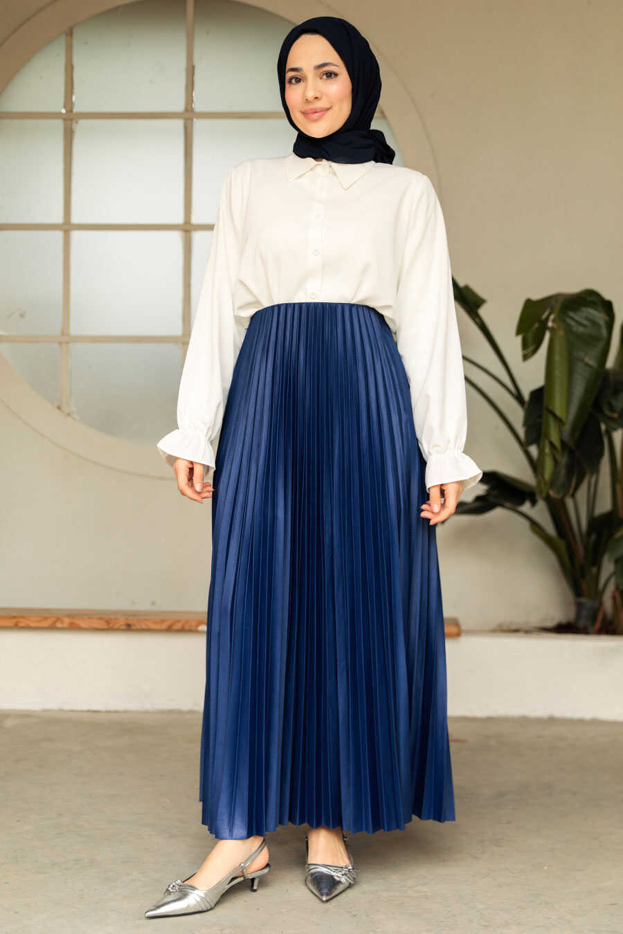 Navy Modest Skirt - Chaddors