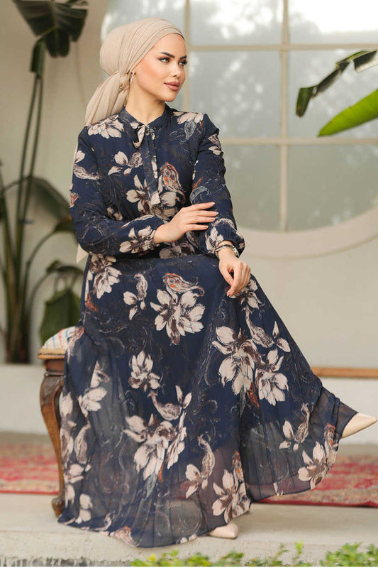 Midnight Petal Dress - Chaddors