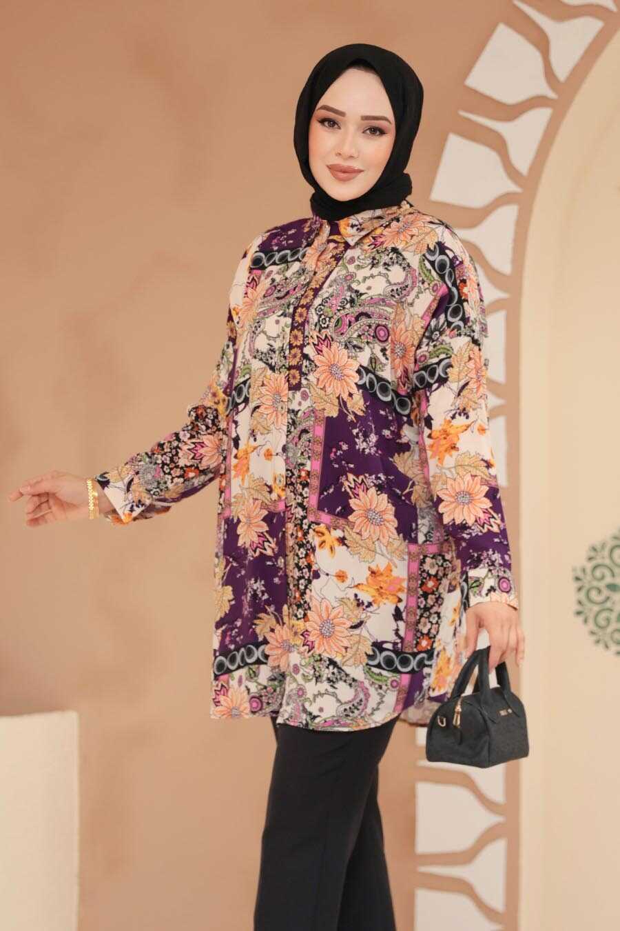 Colors Modest Tunic Top - Chaddors