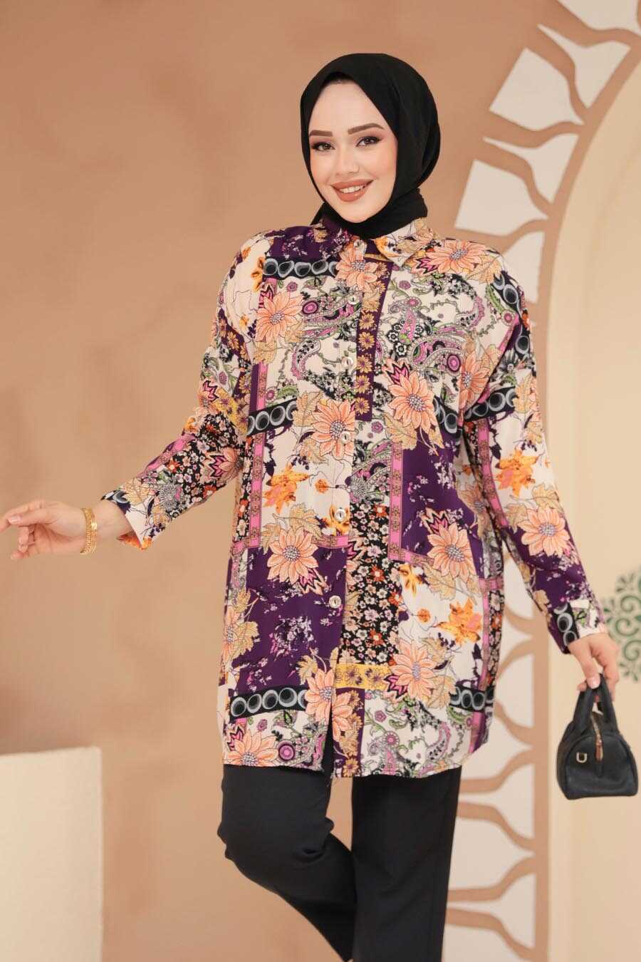 Colors Modest Tunic Top - Chaddors