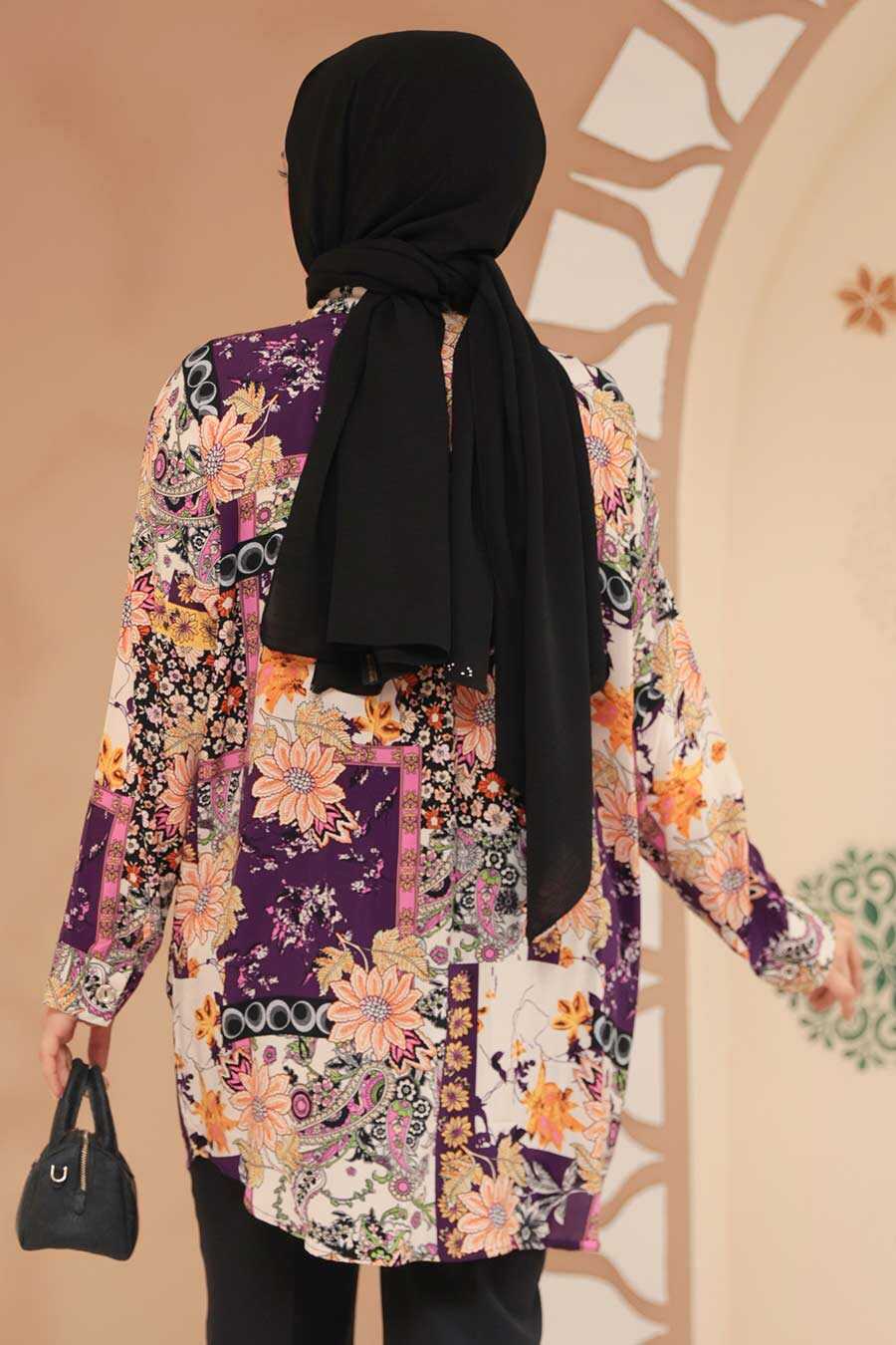 Colors Modest Tunic Top - Chaddors