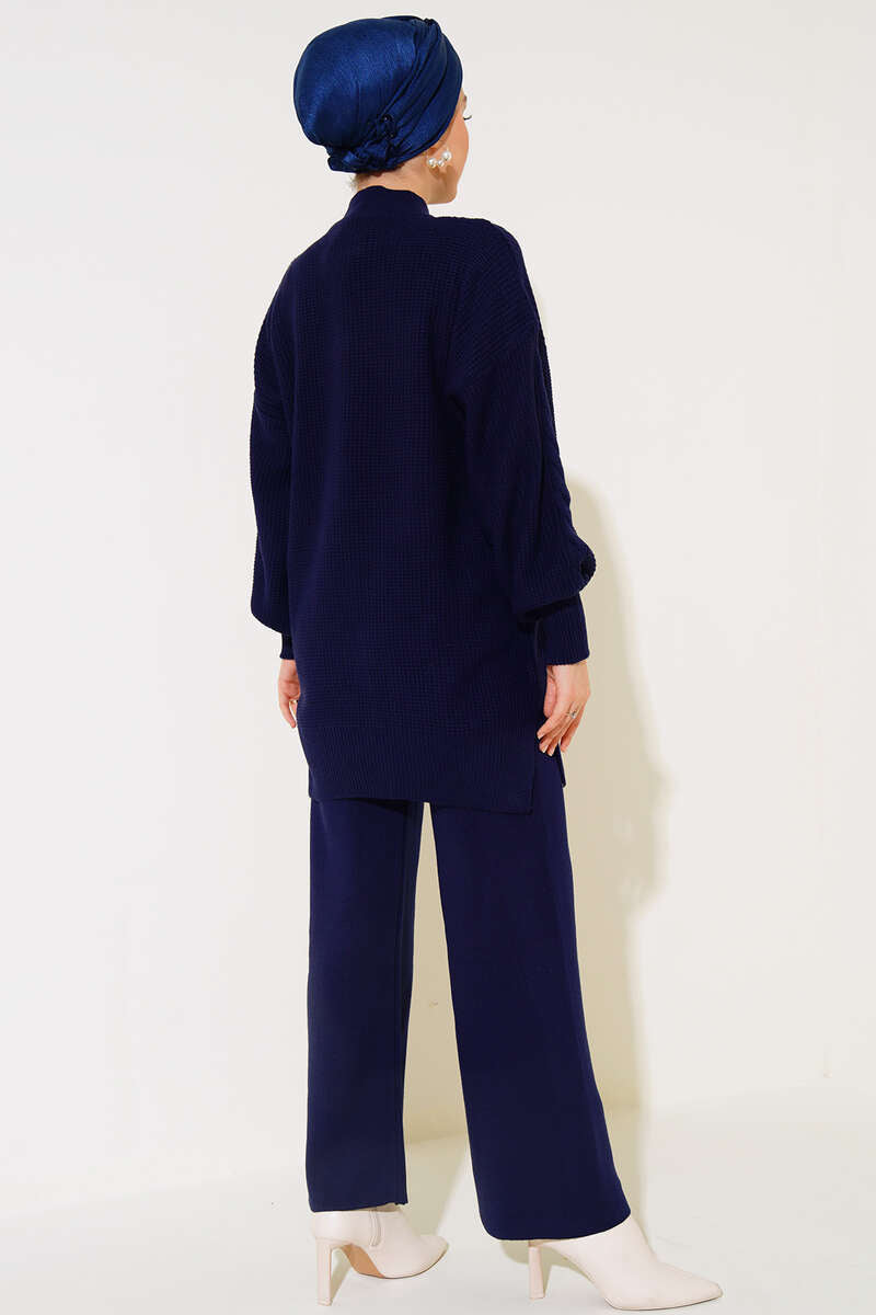 Navy Cable Knit Co-ord - Chaddors