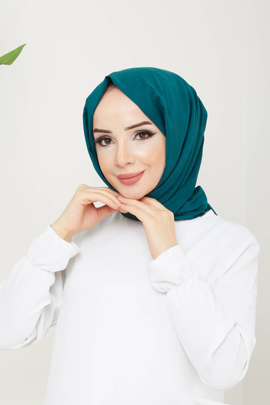 Plain Tassel Turkish Hijab +