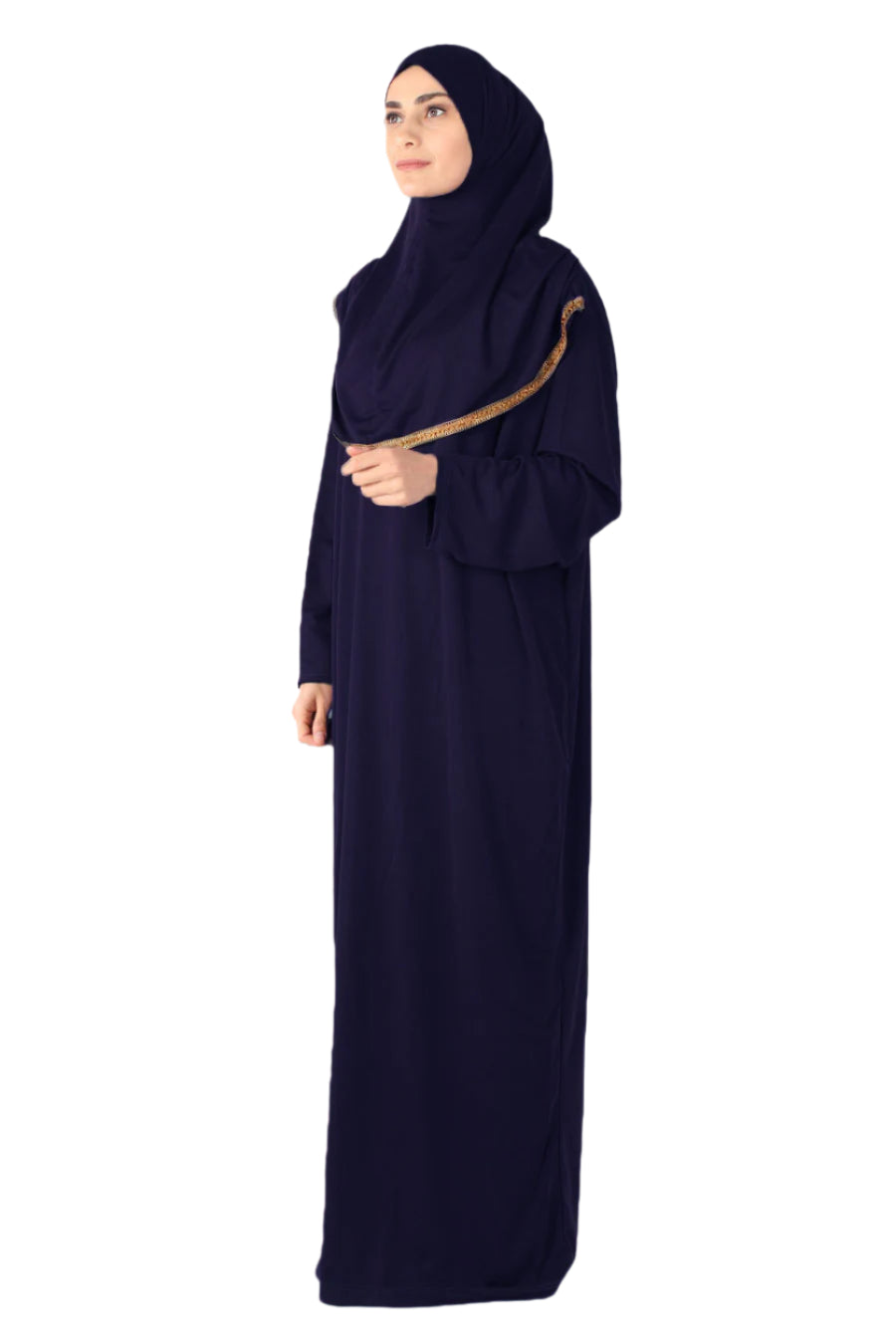 Navy with Lace Turkish Prayer Dress