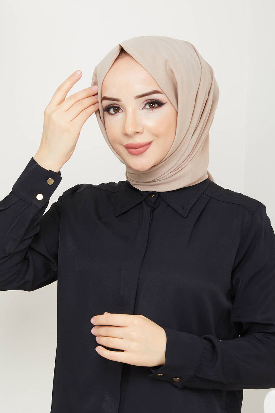 Plain Tassel Turkish Hijab +