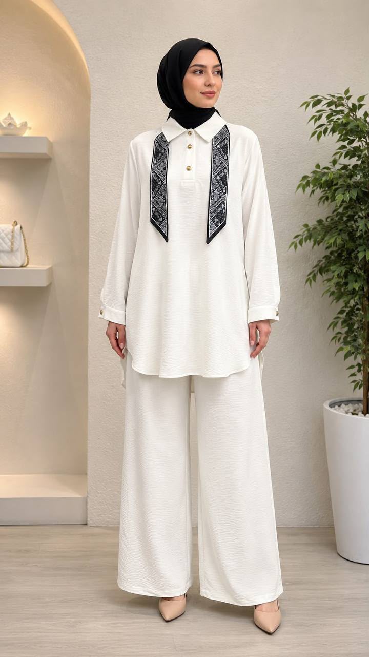 White Turkish Co-ord Set