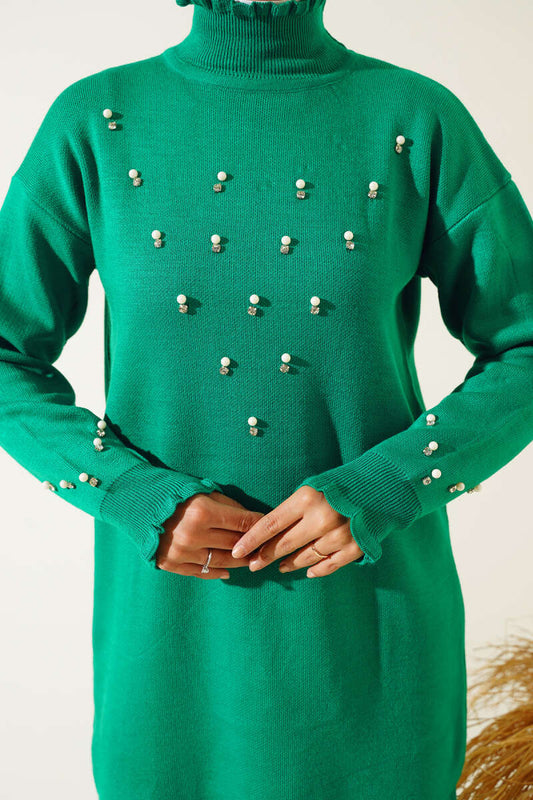Green Pearls Knit Co-ord - Chaddors
