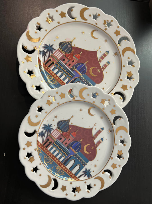 Round Eid Plates