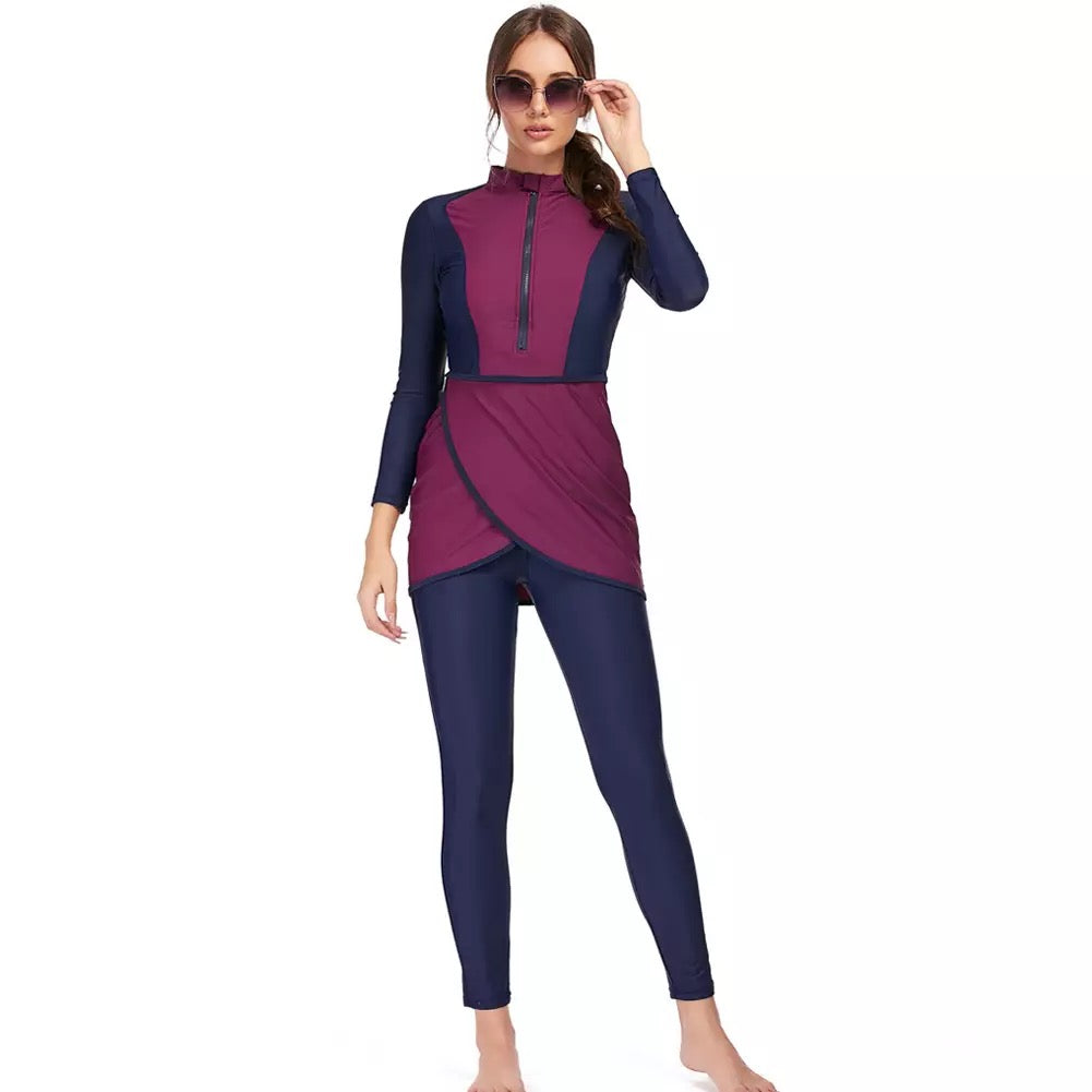 Navy and Pink Burkini - Chaddors