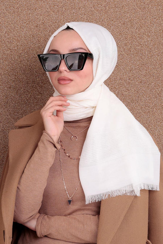 Mesh Solid Turkish Hijab + - Chaddors