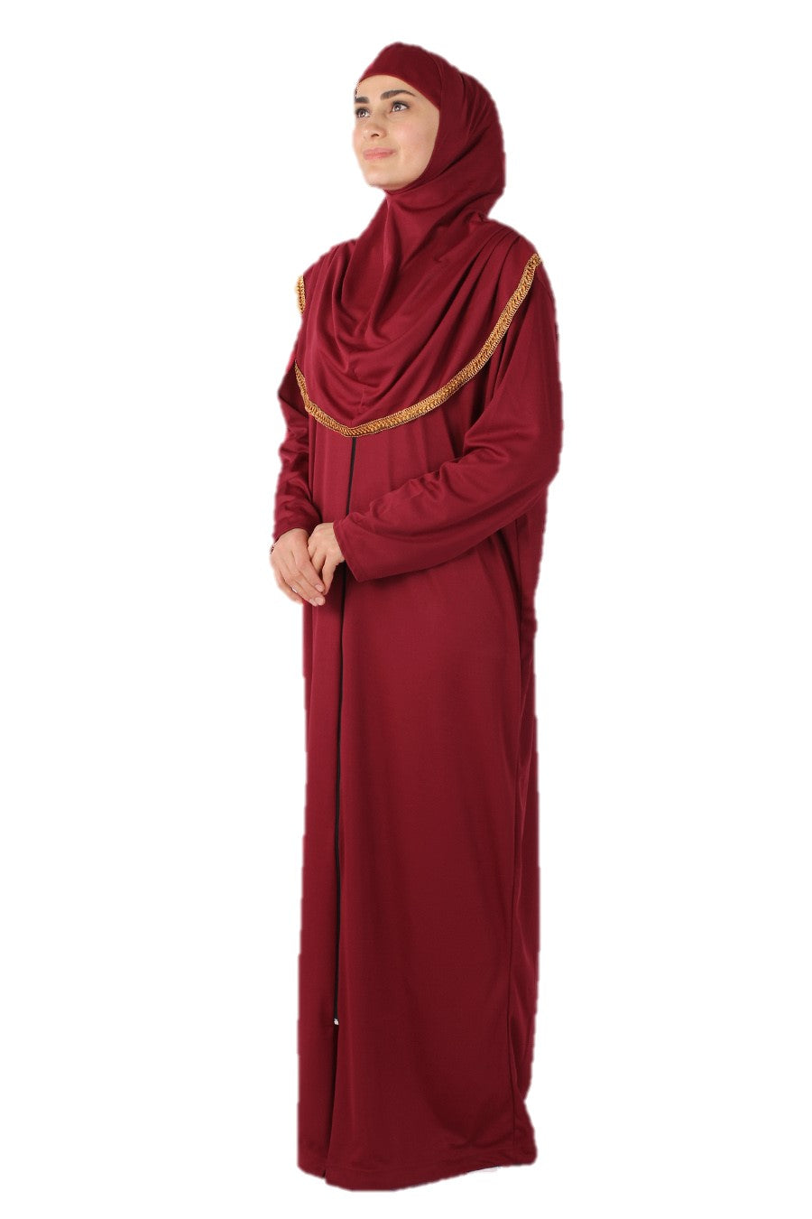 Rouge Zipper Turkish Prayer Dress