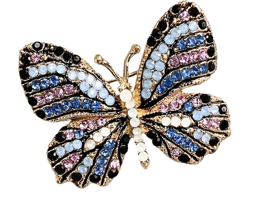 Blue Butterfly Brooch